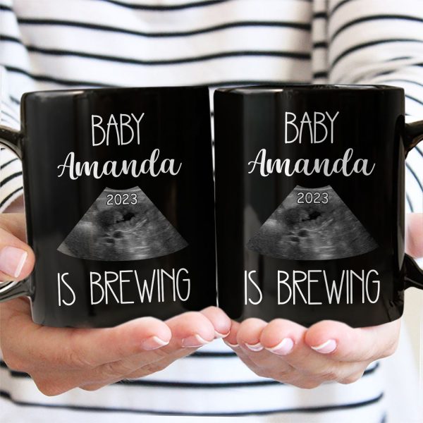 Custom Photo Baby Bump Is Brewing - Pregnancy Gift For Mom - Personalized Mug Custom Photo Baby Bump Is Brewing - Pregnancy Gift For Mom - Personalized Mug
