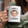 Custom Photo Baby's Grandma - Gift For Family, New Member - Personalized Accent Mug Custom Photo Baby's Grandma - Gift For Family, New Member - Personalized Accent Mug