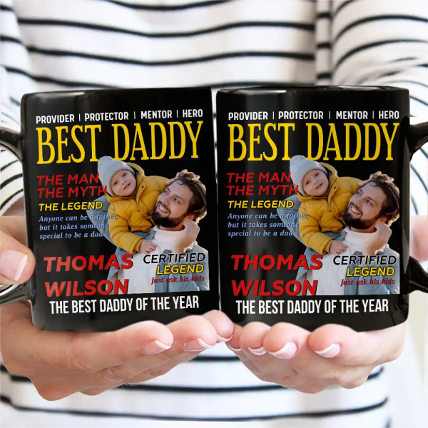 Custom Photo Best Daddy Papa Magazine - Personalized Mug Custom Photo Best Daddy Papa Magazine - Personalized Mug