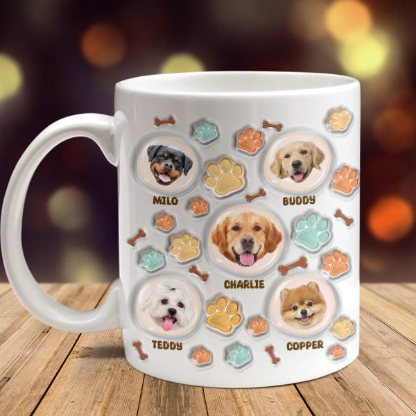 Custom Photo Best Dog Cat Dad With 3D Inflated Effect Mug TA29 890014 Custom Photo Best Dog Cat Dad With 3D Inflated Effect Mug TA29 890014