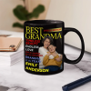 Custom Photo Best Grandma Mommy Magazine - Personalized Mug