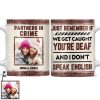 Custom Photo Bestie Sibling Partners In Crime - Personalized Custom White Edge-to-Edge Mug Custom Photo Bestie Sibling Partners In Crime - Personalized Custom White Edge-to-Edge Mug