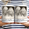Custom Photo Besties Gray Scale Right In The Throat - Personalized Mug Custom Photo Besties Gray Scale Right In The Throat - Personalized Mug