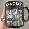 Custom Photo B&W Daddy Grandpa - Personalized Black Mug