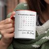 Custom Photo Calendar Can't Wait To Meet You - Gift For Mother, Father - Personalized Accent Mug Custom Photo Calendar Can't Wait To Meet You - Gift For Mother, Father - Personalized Accent Mug