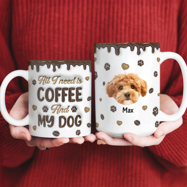 Custom Photo Coffee And Dog - Personalized 3D Inflated Effect Mug LM32 895129 Custom Photo Coffee And Dog - Personalized 3D Inflated Effect Mug LM32 895129