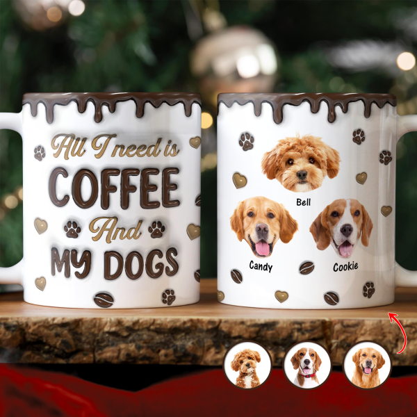 Custom Photo Coffee And Dog - Personalized 3D Inflated Effect Mug LM32 895129 Custom Photo Coffee And Dog - Personalized 3D Inflated Effect Mug LM32 895129