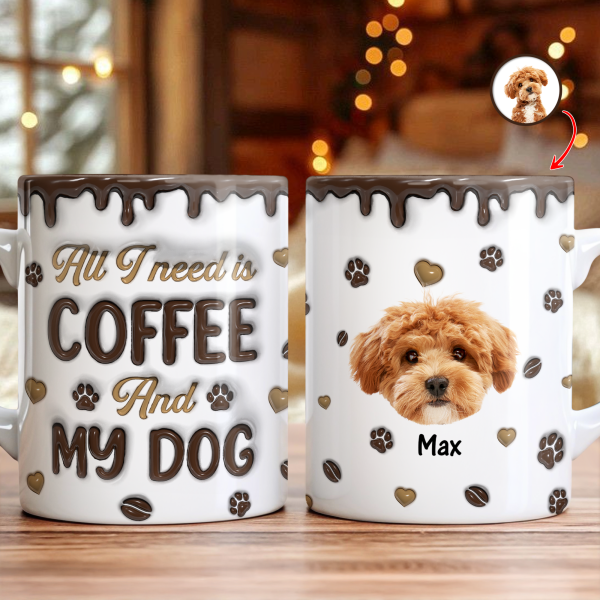 Custom Photo Coffee And Dog - Personalized 3D Inflated Effect Mug LM32 895129 Custom Photo Coffee And Dog - Personalized 3D Inflated Effect Mug LM32 895129