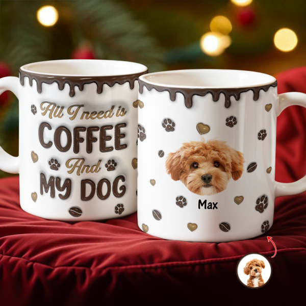Custom Photo Coffee And Dog - Personalized 3D Inflated Effect Mug LM32 895129 Custom Photo Coffee And Dog - Personalized 3D Inflated Effect Mug LM32 895129