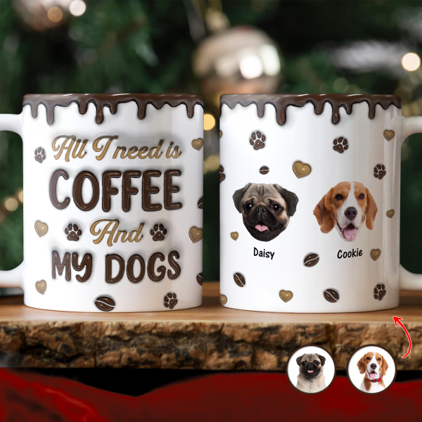 Custom Photo Coffee And Dog - Personalized 3D Inflated Effect Mug LM32 895129 Custom Photo Coffee And Dog - Personalized 3D Inflated Effect Mug LM32 895129