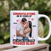 Custom Photo Congratulations On 10 Years Of Wedded Bliss - Personalized Ceramic Mug - Gift For Couple, Husband Wife, Anniversary Gift NA94 Custom Photo Congratulations On 10 Years Of Wedded Bliss - Personalized Ceramic Mug - Gift For Couple, Husband Wife, Anniversary Gift NA94