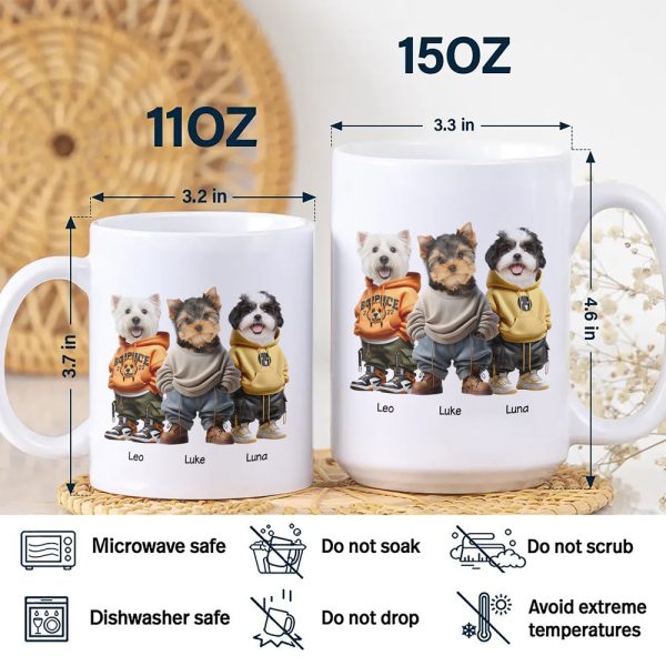 Custom Photo Cool Dog Cat Career Uniforms White Mug For Pet Lovers HA75 891952 Custom Photo Cool Dog Cat Career Uniforms White Mug For Pet Lovers HA75 891952