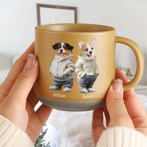 Custom Photo Cool Dog, Cat Pottery Mug Gift For Dog Cat Pet Lover HA75 891862