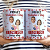 Custom Photo Couple I Love You Every Day - Personalized White Edge-to-Edge Mug Custom Photo Couple I Love You Every Day - Personalized White Edge-to-Edge Mug