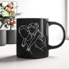 Custom Photo Dad With Kid Drawing Style Black Mug Gift For Birthday, For Dad HO82 894204 Custom Photo Dad With Kid Drawing Style Black Mug Gift For Birthday, For Dad HO82 894204