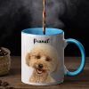 Custom Photo Dog Cat - Gift For Pet Lovers - Personalized Accent Mug Custom Photo Dog Cat - Gift For Pet Lovers - Personalized Accent Mug