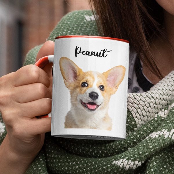 Custom Photo Dog Cat - Gift For Pet Lovers - Personalized Accent Mug Custom Photo Dog Cat - Gift For Pet Lovers - Personalized Accent Mug
