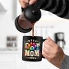 Custom Photo Dog Cat Dad Mom - Personalized Black Mug Custom Photo Dog Cat Dad Mom - Personalized Black Mug