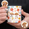 Custom Photo Dog With Flower 3D Inflated Effect Mug TH10 894403 Custom Photo Dog With Flower 3D Inflated Effect Mug TH10 894403