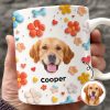 Custom Photo Dog With Flower 3D Inflated Effect Mug TH10 894403 Custom Photo Dog With Flower 3D Inflated Effect Mug TH10 894403