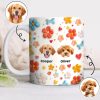 Custom Photo Dog With Flower 3D Inflated Effect Mug TH10 894403 Custom Photo Dog With Flower 3D Inflated Effect Mug TH10 894403