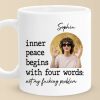Custom Photo Find Peace In The Chaos - Friend Personalized Custom Mug - Christmas Gift For Best Friends, Sisters, Family Members, Coworkers Custom Photo Find Peace In The Chaos - Friend Personalized Custom Mug - Christmas Gift For Best Friends, Sisters, Family Members, Coworkers