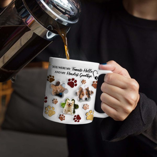 Custom Photo Forever In My Heart - Memorial Gift For Dog Lovers, Cat Lovers - 3D Inflated Effect Printed Mug, Personalized White Edge-to-Edge Mug Custom Photo Forever In My Heart - Memorial Gift For Dog Lovers, Cat Lovers - 3D Inflated Effect Printed Mug, Personalized White Edge-to-Edge Mug