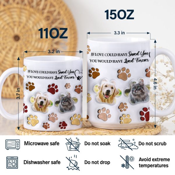 Custom Photo Forever In My Heart - Memorial Gift For Dog Lovers, Cat Lovers - 3D Inflated Effect Printed Mug, Personalized White Edge-to-Edge Mug Custom Photo Forever In My Heart - Memorial Gift For Dog Lovers, Cat Lovers - 3D Inflated Effect Printed Mug, Personalized White Edge-to-Edge Mug