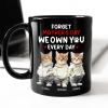 Custom Photo Forget Mother's Day We Own You Everyday Personalized Black Mug Funny Gift For Dog Lovers Cat Lovers CH07 895268 Custom Photo Forget Mother's Day We Own You Everyday Personalized Black Mug Funny Gift For Dog Lovers Cat Lovers CH07 895268