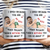 Custom Photo Fun Face I Smile Because You Are My Husband - Personalized Mug Custom Photo Fun Face I Smile Because You Are My Husband - Personalized Mug