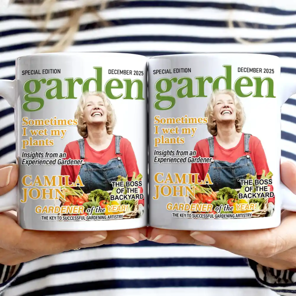 Custom Photo Garden Magazine - Personalized Mug Custom Photo Garden Magazine - Personalized Mug