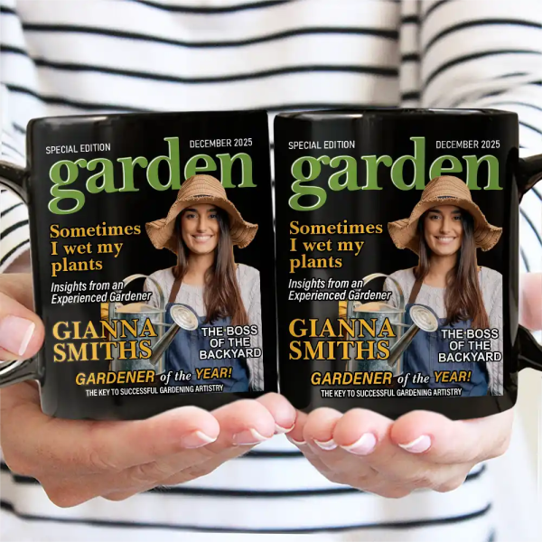 Custom Photo Garden Magazine - Personalized Mug Custom Photo Garden Magazine - Personalized Mug