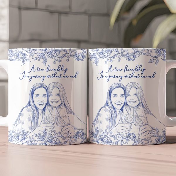 Custom Photo Gift For Friends, Soul Sisters Friendship Thank You Gifts - Personalized Photo Mug Custom Photo Gift For Friends, Soul Sisters Friendship Thank You Gifts - Personalized Photo Mug