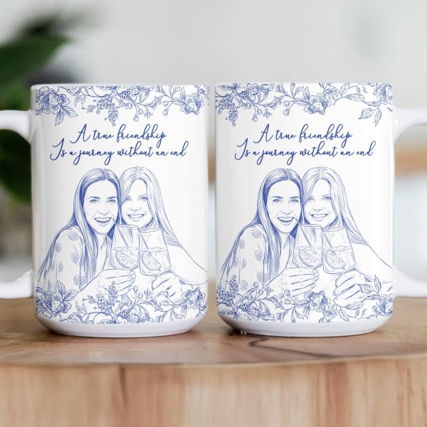Custom Photo Gift For Friends, Soul Sisters Friendship Thank You Gifts - Personalized Photo Mug Custom Photo Gift For Friends, Soul Sisters Friendship Thank You Gifts - Personalized Photo Mug