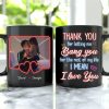 Custom Photo Gifts For Couple Coffee Mug Thank You For Letting Me Bang You