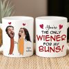 Custom Photo Gifts For Couple Coffee Mug You're The Only Wiener For My Buns