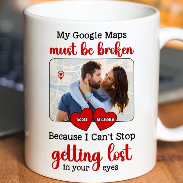 Custom Photo Gifts For Couple Personalized Coffee Mug I Can't Stop Getting Lost In Your Eyes Custom Photo Gifts For Couple Personalized Coffee Mug I Can't Stop Getting Lost In Your Eyes