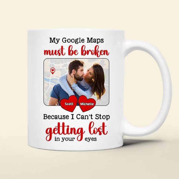 Custom Photo Gifts For Couple Personalized Coffee Mug I Can't Stop Getting Lost In Your Eyes Custom Photo Gifts For Couple Personalized Coffee Mug I Can't Stop Getting Lost In Your Eyes