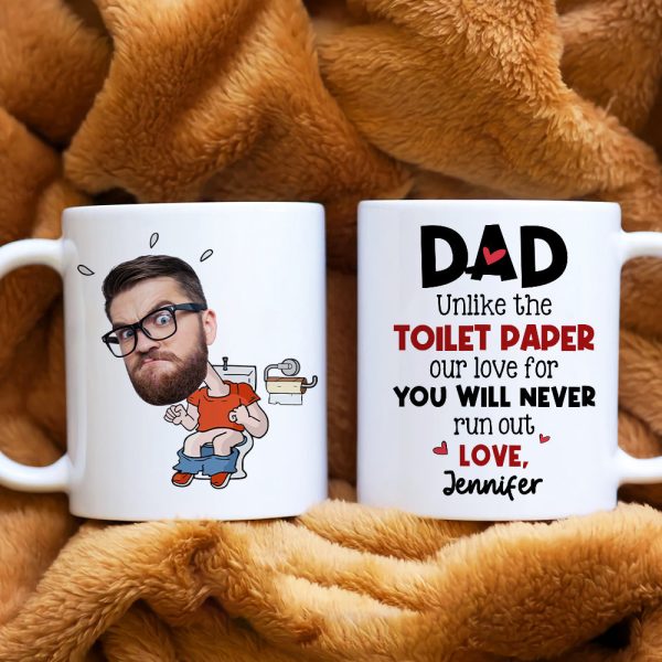 Custom Photo Gifts For Dad Coffee Mug Dad Unlike The Toilet Paper Custom Photo Gifts For Dad Coffee Mug Dad Unlike The Toilet Paper