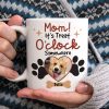 Custom Photo Gifts For Dog Mom Coffee Mug It's Treat O'clock Somewhere Custom Photo Gifts For Dog Mom Coffee Mug It's Treat O'clock Somewhere