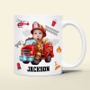 Custom Photo Gifts For Kid Firefighter Coffee Mug 05ohti061224 Custom Photo Gifts For Kid Firefighter Coffee Mug 05ohti061224