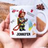 Custom Photo Gifts For Kid Firefighter Coffee Mug 05ohti061224 Custom Photo Gifts For Kid Firefighter Coffee Mug 05ohti061224