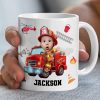 Custom Photo Gifts For Kid Firefighter Coffee Mug 05ohti061224 Custom Photo Gifts For Kid Firefighter Coffee Mug 05ohti061224