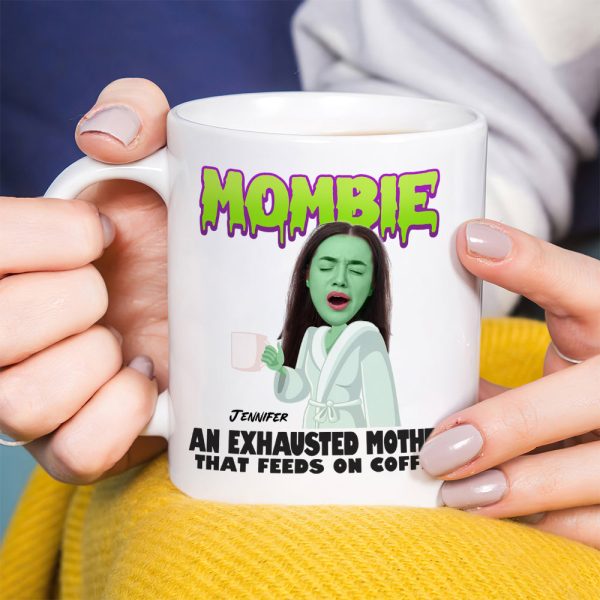 Custom Photo Gifts for Mom Coffee Mug Mombie An Exhausted Mother Custom Photo Gifts for Mom Coffee Mug Mombie An Exhausted Mother