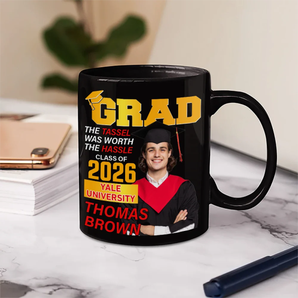Custom Photo Graduation Magazine - Personalized Mug Custom Photo Graduation Magazine - Personalized Mug