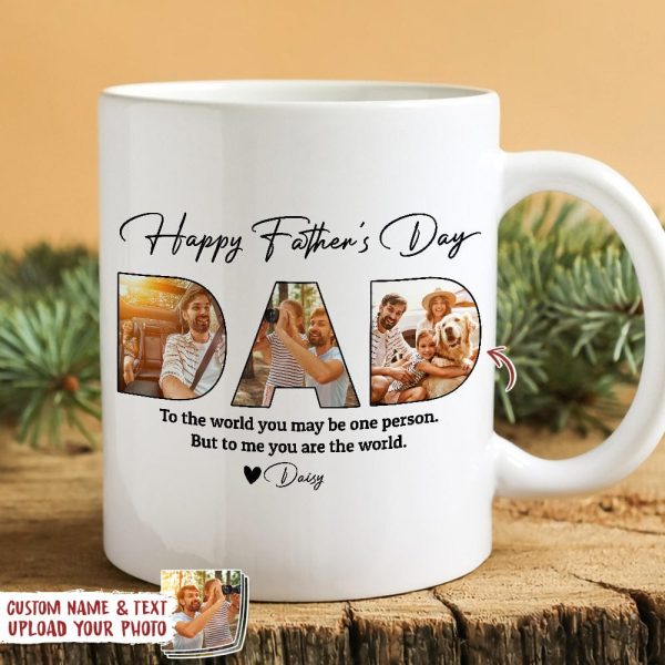 Custom Photo Happy Father's Day Family Mug TA29 888721 Custom Photo Happy Father's Day Family Mug TA29 888721