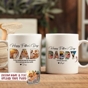 Custom Photo Happy Father's Day Family Mug TA29 888721