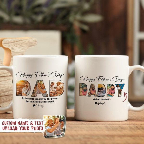 Custom Photo Happy Father's Day Family Mug TA29 888721 Custom Photo Happy Father's Day Family Mug TA29 888721