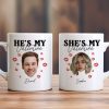 Custom Photo He/She's My Valentine Couple Mug HO82 893362 Custom Photo He/She's My Valentine Couple Mug HO82 893362