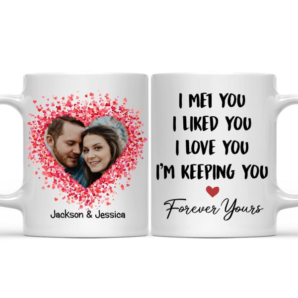 Custom Photo I Met You I Liked You I Love You Keeping You - Birthday, Loving, Anniversary Gift For Spouse, Hubby, Wifey, Boyfriend, Girlfriend, Couple - Personalized Mug Custom Photo I Met You I Liked You I Love You Keeping You - Birthday, Loving, Anniversary Gift For Spouse, Hubby, Wifey, Boyfriend, Girlfriend, Couple - Personalized Mug